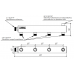 Распределительный коллектор DMSS-25-20x4 (нерж., магистральное подкл. G 1˝, 4 контура G ¾˝, воздухоотвод. Rp ½″)